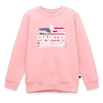 Pays - Sweat Premium enfant bio - rose - Devant - AI Model Kid Female (0cm)