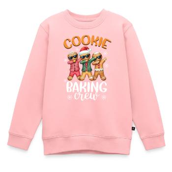Bäcker - Kinder Premium Organic Sweatshirt - Rosa - Vorne - AI Model Kid Female (0cm)