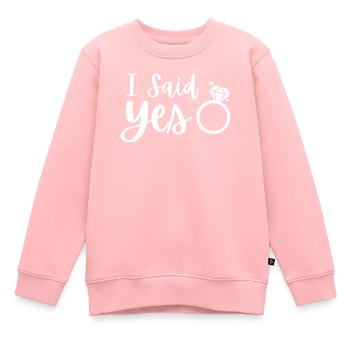 Enterrement de vie de garçon - Sweat Premium enfant bio - rose - Devant - AI Model Kid Female (0cm)