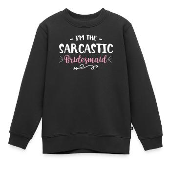 Junggesellin Jungesellinnenabschied Braut - Kinder Premium Organic Sweatshirt - Schwarz - Vorne - AI Model Kid Female (0cm)