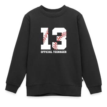 Teenager Teenie Teen Teens Teeny Geschenk - Kinder Premium Organic Sweatshirt - Schwarz - Vorne - AI Model Kid Female (0cm)