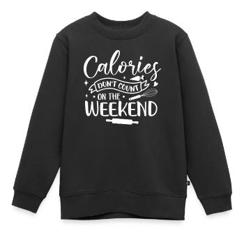 Bäcker Bäckerein Backwaren Backen Geschenk - Kinder Premium Organic Sweatshirt - Schwarz - Vorne - AI Model Kid Female (0cm)