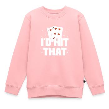 Matraque - Sweat Premium enfant bio - rose - Devant - AI Model Kid Female (0cm)