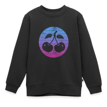 Cerise - Sweat Premium enfant bio - noir - Devant - AI Model Kid Female (0cm)