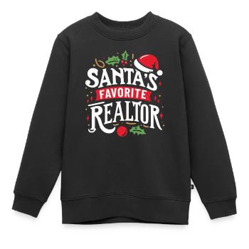 Agent immobilier Agent immobilier Cadeau d’agent immobilier - Sweat Premium enfant bio - noir - Devant - AI Model Kid Female (0cm)