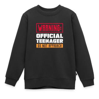 Teenager Teenie Teen Teens Teeny Geschenk - Kinder Premium Organic Sweatshirt - Schwarz - Vorne - AI Model Kid Female (0cm)