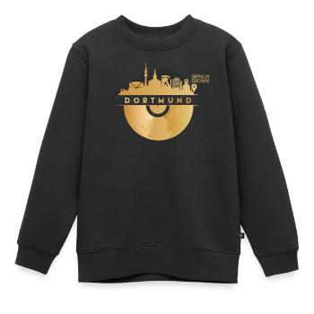 Discothèque de Dortmund Musique des années 80 des années 90 - Sweat Premium enfant bio - noir - Devant - AI Model Kid Female (0cm)