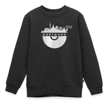 Discothèque de Dortmund Musique des années 80 des années 90 - Sweat Premium enfant bio - noir - Devant - AI Model Kid Female (0cm)