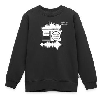 Discothèque Dortmund des années 80 Musique des années 90 NONSTOP - Sweat Premium enfant bio - noir - Devant - AI Model Kid Female (0cm)