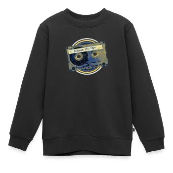 Dortmund Discothèque des années 80 Wave Music Orpheum des années 90 - Sweat Premium enfant bio - noir - Devant - AI Model Kid Female (0cm)