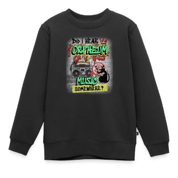 Dortmunder Discothek 80er 90er Wave-Musik Orpheum - Kinder Premium Organic Sweatshirt - Schwarz - Vorne - AI Model Kid Female (0cm)
