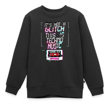 Hardcore-Rave Musik Raver 90s EDM DJ Rave - Kinder Premium Organic Sweatshirt - Schwarz - Vorne - AI Model Kid Female (0cm)