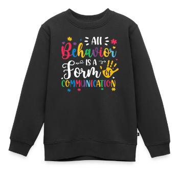 Autismus Awareness Day Autist Geschenk - Kinder Premium Organic Sweatshirt - Schwarz - Vorne - AI Model Kid Female (0cm)