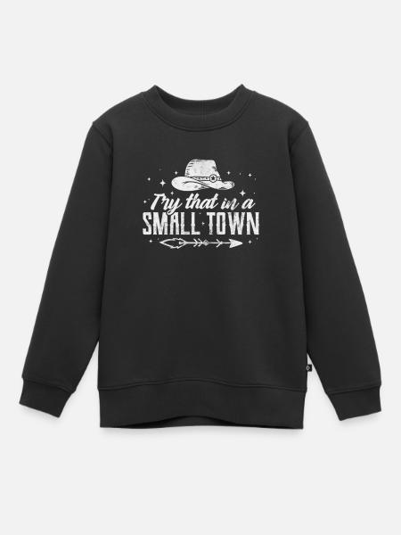 Country - Kinder Premium Organic Sweatshirt - Schwarz
