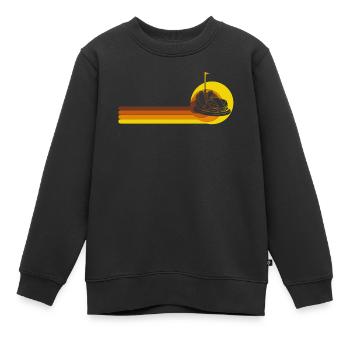 Freizeitpark Jahrmarkt Rummelplatz Kirmes - Kinder Premium Organic Sweatshirt - Schwarz - Vorne - AI Model Kid Female (0cm)