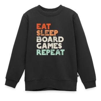 Brettspiel - Kinder Premium Organic Sweatshirt - Schwarz - Vorne - AI Model Kid Female (0cm)