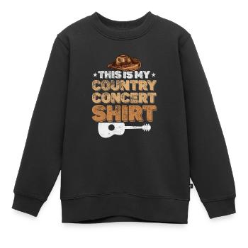 Pays - Sweat Premium enfant bio - noir - Devant - AI Model Kid Female (0cm)