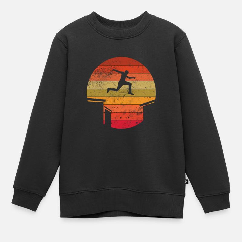 Parkour - Sweat Premium enfant bio - noir