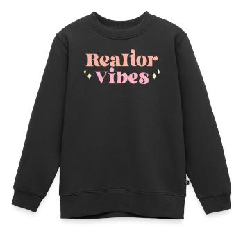 Agent immobilier Agent immobilier Cadeau d’agent immobilier - Sweat Premium enfant bio - noir - Devant - AI Model Kid Female (0cm)