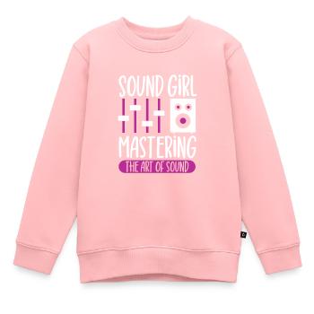 Sound Girl - Sound Engineer - Kids Premium Organic Sweatshirt - rose - Front - AI Model Kid Female (0cm)