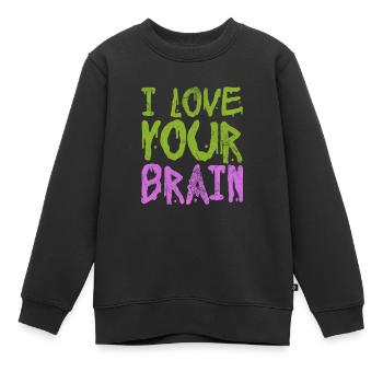 Zombi - Sweat Premium enfant bio - noir - Devant - AI Model Kid Female (0cm)