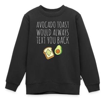 Avocado - Kinder Premium Organic Sweatshirt - Schwarz - Vorne - AI Model Kid Female (0cm)