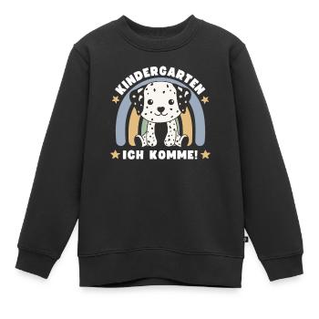 Maternelle j’arrive ! Dalmate - Sweat Premium enfant bio - noir - Devant - AI Model Kid Female (0cm)