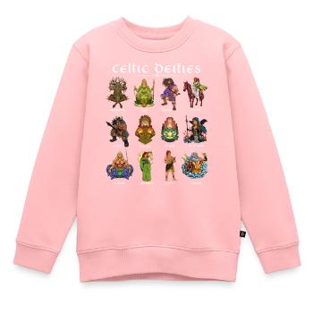 Götter der keltischen Mythologie - Kinder Premium Organic Sweatshirt - Rosa - Vorne - AI Model Kid Female (0cm)
