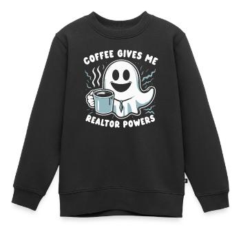 Agent immobilier Agent immobilier Cadeau d’agent immobilier - Sweat Premium enfant bio - noir - Devant - AI Model Kid Female (0cm)