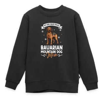 Bayerischer Gebirgsschweißhund Mama - Kinder Premium Organic Sweatshirt - Schwarz - Vorne - AI Model Kid Female (0cm)