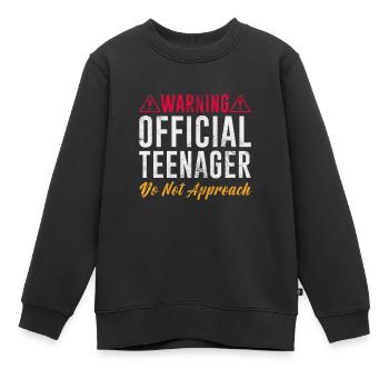 Teenager - Kinder Premium Organic Sweatshirt - Schwarz - Vorne - AI Model Kid Female (0cm)