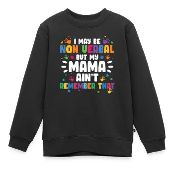 Autismus Awareness Day Autist Geschenk - Kinder Premium Organic Sweatshirt - Schwarz - Vorne - AI Model Kid Female (0cm)
