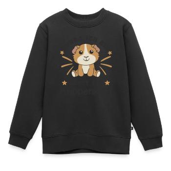 Hourra, je suis maintenant un enfant de crèche - Sweat Premium enfant bio - noir - Devant - AI Model Kid Female (0cm)