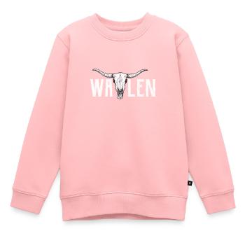 Pays - Sweat Premium enfant bio - rose - Devant - AI Model Kid Female (0cm)