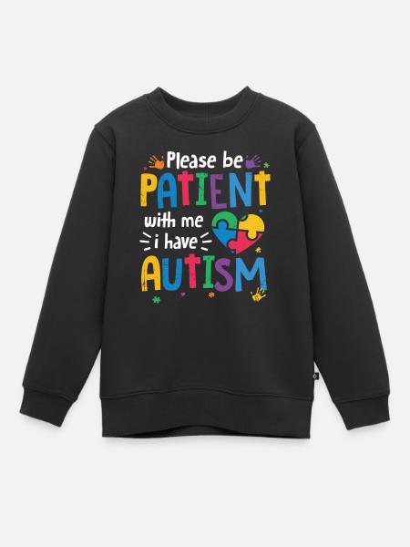 Autismus - Kinder Premium Organic Sweatshirt - Schwarz
