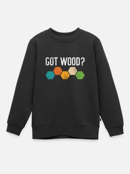 Brettspiel - Kinder Premium Organic Sweatshirt - Schwarz
