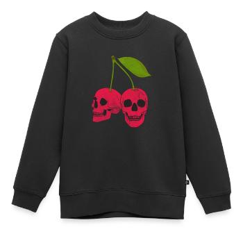 Cerise - Sweat Premium enfant bio - noir - Devant - AI Model Kid Female (0cm)