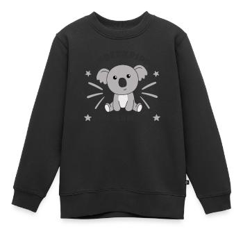 Kinderkrippe Ich Komme Krippenkind Koala - Kinder Premium Organic Sweatshirt - Schwarz - Vorne - AI Model Kid Female (0cm)