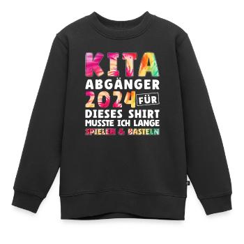 Pour ce maillot, j’ai dû bricoler en jouant pendant longtemps - Sweat Premium enfant bio - noir - Devant - AI Model Kid Female (0cm)