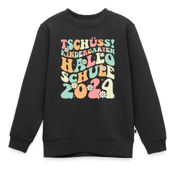 Kindergarten Kita Abgänger 2024 - Kinder Premium Organic Sweatshirt - Schwarz - Vorne - AI Model Kid Female (0cm)