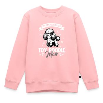Toy-Pudel Mama - Kinder Premium Organic Sweatshirt - Rosa - Vorne - AI Model Kid Female (0cm)