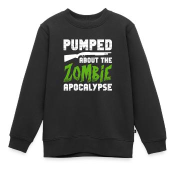 Zombie Zombie-Jäger Zombieapokalypse Geschenk - Kinder Premium Organic Sweatshirt - Schwarz - Vorne - AI Model Kid Female (0cm)