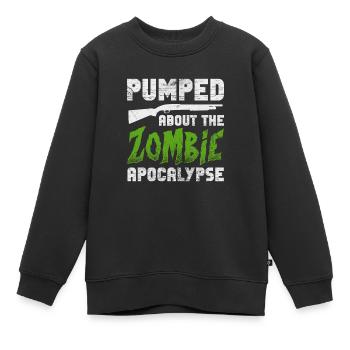 Zombie - Kinder Premium Organic Sweatshirt - Schwarz - Vorne - AI Model Kid Female (0cm)