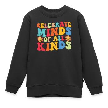 Autismus - Kinder Premium Organic Sweatshirt - Schwarz - Vorne - AI Model Kid Female (0cm)