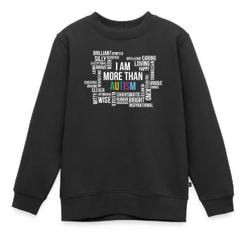 Autismus Awareness Day Autist Geschenk - Kinder Premium Organic Sweatshirt - Schwarz - Vorne - AI Model Kid Female (0cm)