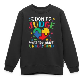 Autismus Awareness Day Autist Geschenk - Kinder Premium Organic Sweatshirt - Schwarz - Vorne - AI Model Kid Female (0cm)