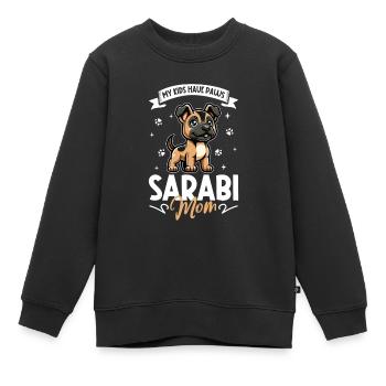 Zentral persischer Hirtenhund Qhadrejooni Mama - Kinder Premium Organic Sweatshirt - Schwarz - Vorne - AI Model Kid Female (0cm)