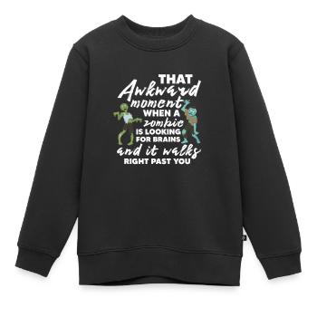 Zombie Zombie-Jäger Zombieapokalypse Geschenk - Kinder Premium Organic Sweatshirt - Schwarz - Vorne - AI Model Kid Female (0cm)