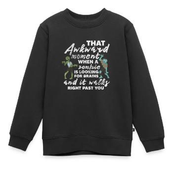 Zombie - Kinder Premium Organic Sweatshirt - Schwarz - Vorne - AI Model Kid Female (0cm)