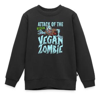 Zombie Zombie-Jäger Zombieapokalypse Geschenk - Kinder Premium Organic Sweatshirt - Schwarz - Vorne - AI Model Kid Female (0cm)